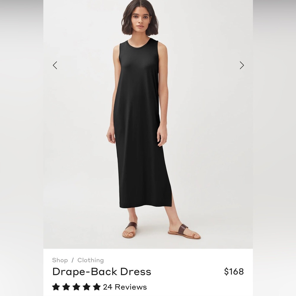 Cuyana Drape Back Dress